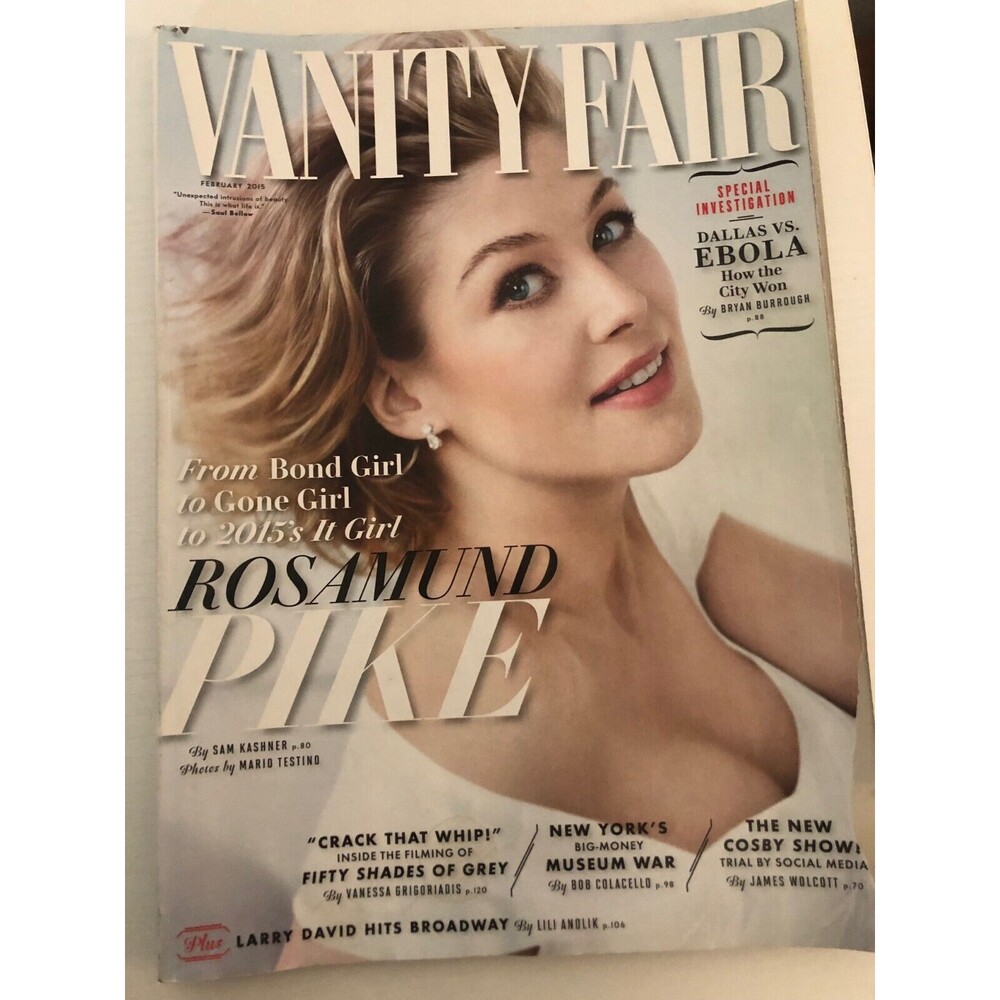 Vanity Fair Magazine February 2015 Rosamund Pike Bond Girl to Gone Girl No Label